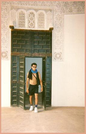 [ Kasbah with Hafid in Doorway ]