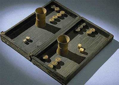 ancient backgammon board