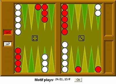 interface example for internet backgammon